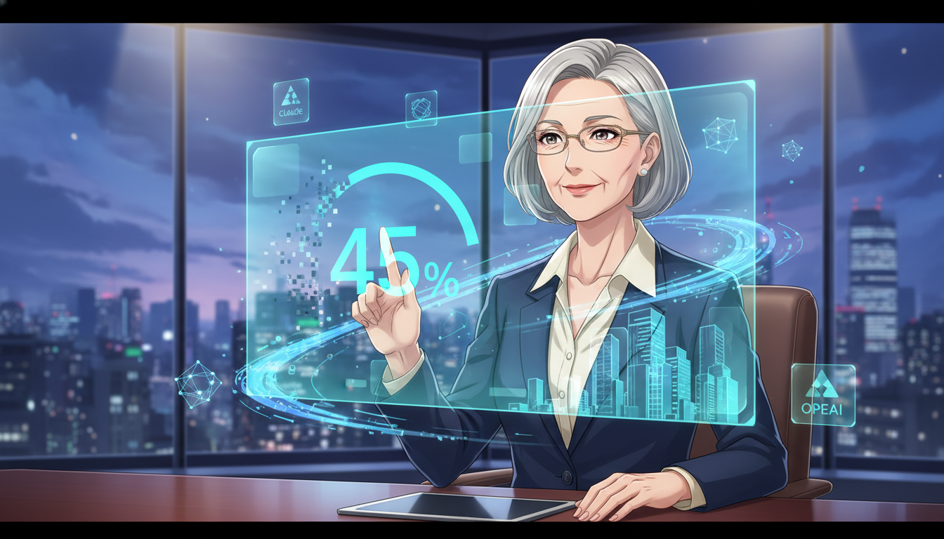 【2026年最新】AI導入率は45%へ！Claude CoworkやOpenAIの最新動向を解説